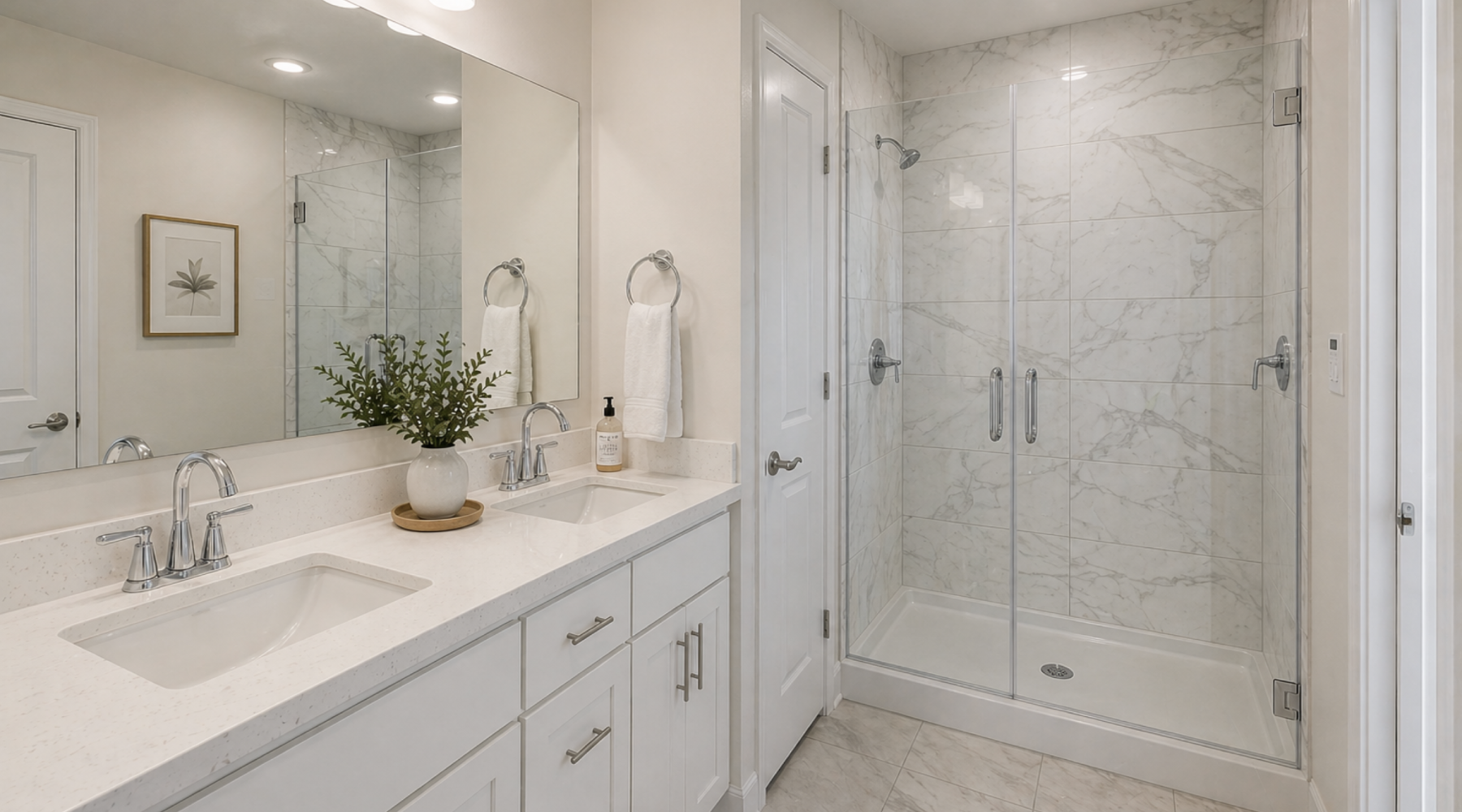 SkyMor Research Park Bathroom | New Townhomes for Rent in Charlotte, NC